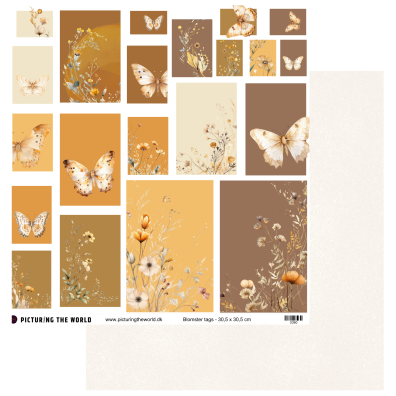 PTW Design Klippeark Gyldne Forårstoner - Blomster Tags