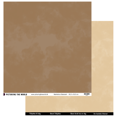 PTW Design Gyldne Forårstoner - Basisark - Mørkebrun