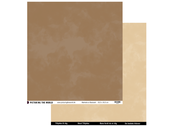 PTW Design Gyldne Forårstoner - Basisark - Mørkebrun