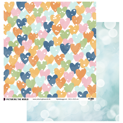 Add on April - EKSTRA PTW Design - Hjertebaggrund - sælges kun til kitklubmedlemmer