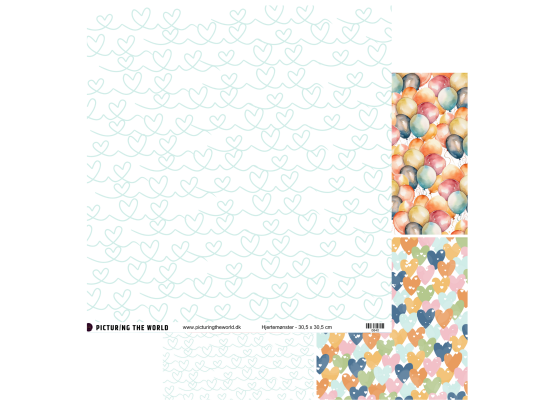 Add on April - EKSTRA PTW Design - Hjertemønster - sælges kun til kitklubmedlemmer