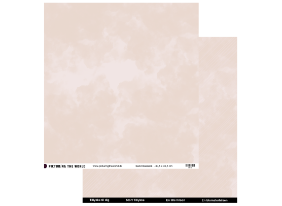 PTW Design Lilla Fornemmelser - Basisark - Sand