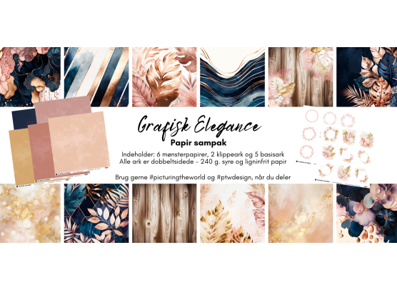 PTW Design Grafisk Elegance - Papir sampak
