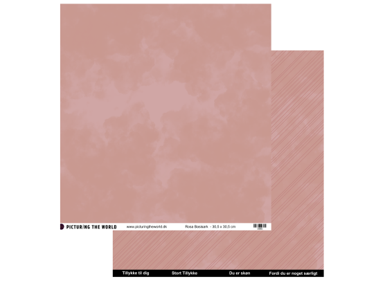 PTW Design Grafisk Elegance - Basisark - Rosa