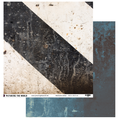 Add on Maj - EKSTRA PTW Design - Markant Striber 12x12 mønsterpapir- sælges kun til kitklubmedlemmer