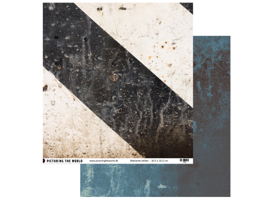 Add on Maj - EKSTRA PTW Design - Markant Striber 12x12 mønsterpapir- sælges kun til kitklubmedlemmer