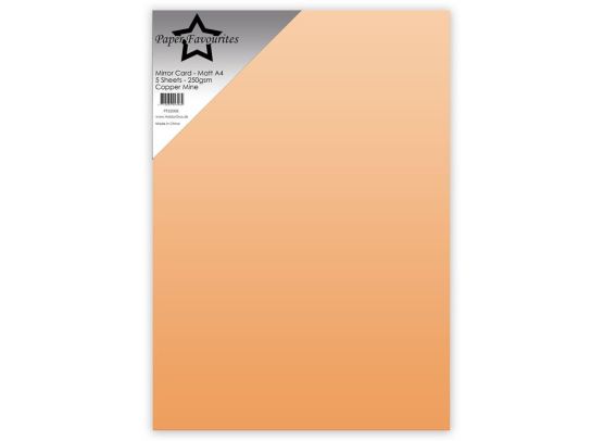 Paper Favourites - Mirror Card - Matt A4 - Copper Mine