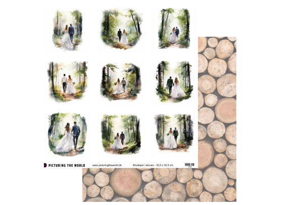 Add on Juni - EKSTRA PTW Design Klippeark - Brudepar I Skoven