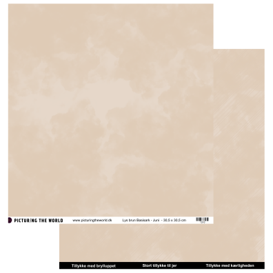 Add on Juni - PTW Design - Basisark - Lys Brun - sælges kun til kitklubmedlemmer