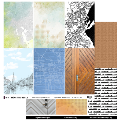 Add on August - PTW Design - August 2024 - 6 på 1 ark - Sælges kun til kitklubmedlemmer