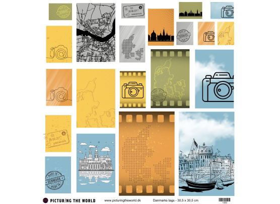 Add on August - EKSTRA PTW Design Klippeark - Danmarks Tags - sælges kun til kitklubmedlemmer