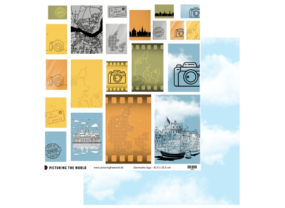Add on August - EKSTRA PTW Design Klippeark - Danmarks Tags - sælges kun til kitklubmedlemmer