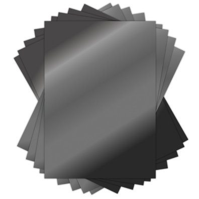 Craft Consortium -The Essential Mirror Card - A4 10 stk. - Gun Metal