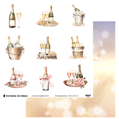 Add on December - PTW Design Klippeark - Champagnefejring - sælges kun til kitklubmedlemmer
