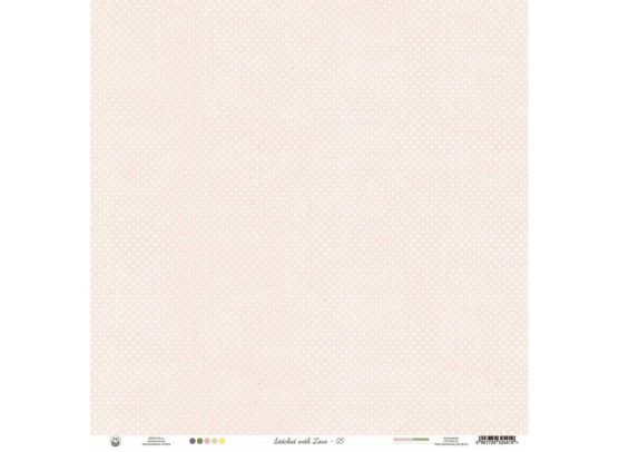 Stitched With Love 05 - 12x12 mønsterpapir by Piatek13