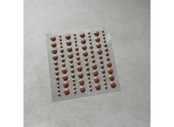 Simple and Basic Enamel Dots - Dark Chocolate