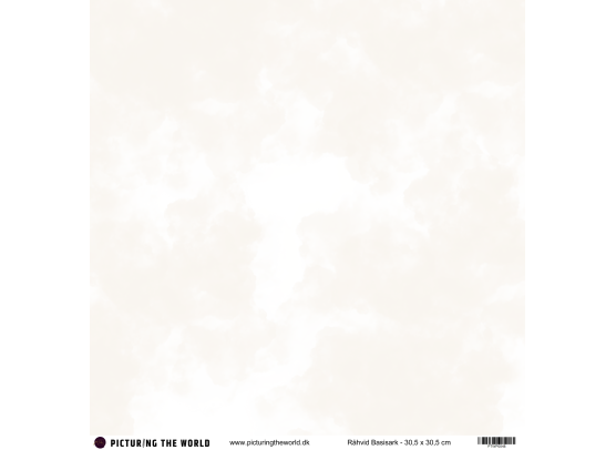 PTW Design - 12x12 Basisark - Råhvid