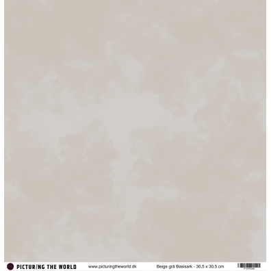 PTW Design - 12x12 Basisark - Beige Grå