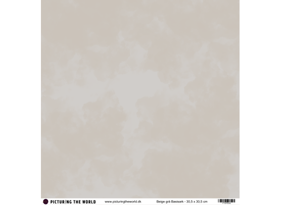 PTW Design - 12x12 Basisark - Beige Grå