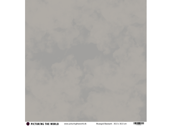 PTW Design - 12x12 Basisark - Musegrå