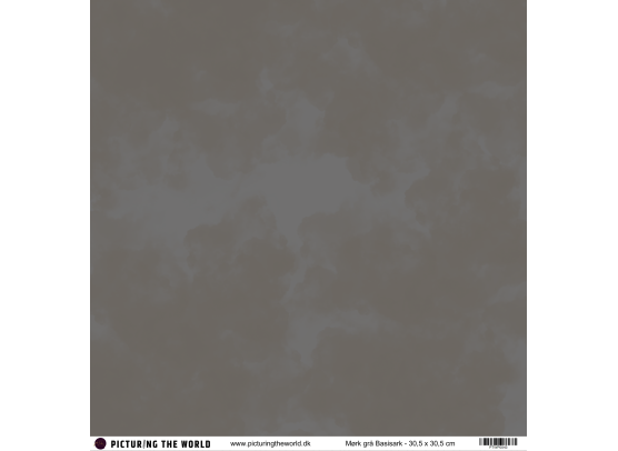 PTW Design - 12x12 Basisark - Mørk Grå