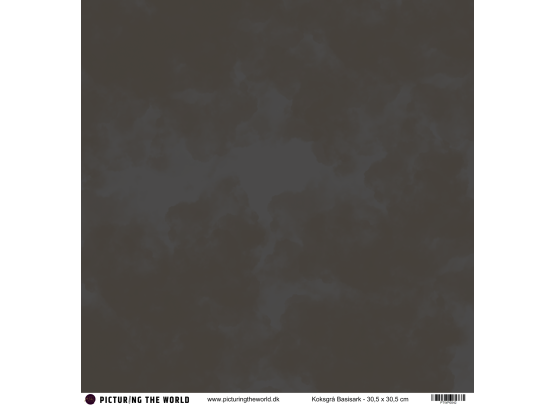 PTW Design - 12x12 Basisark - Koksgrå