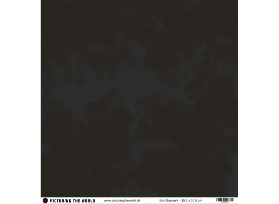 PTW Design - 12x12 Basisark - Sort