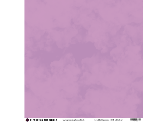 PTW Design - 12x12 Basisark - Lys Lilla