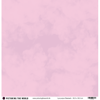 PTW Design - 12x12 Basisark - Lys Purpur