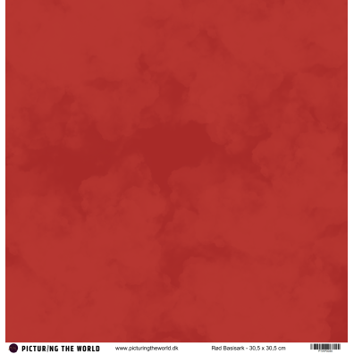 PTW Design - 12x12 Basisark - Rød