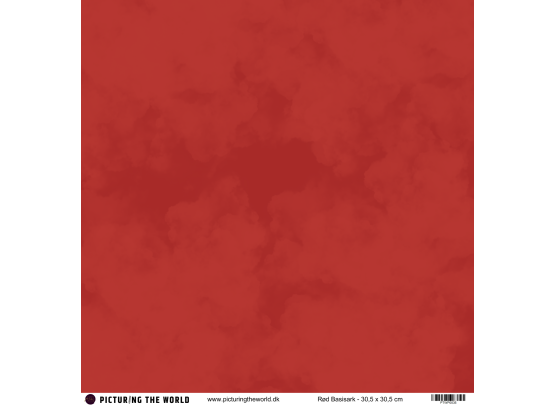 PTW Design - 12x12 Basisark - Rød