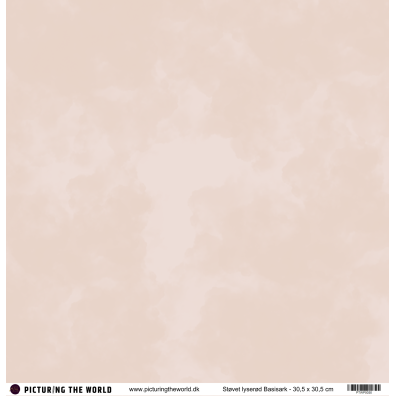 PTW Design - 12x12 Basisark - Støvet Lyserød