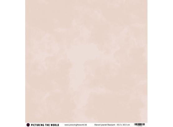 PTW Design - 12x12 Basisark - Støvet Lyserød