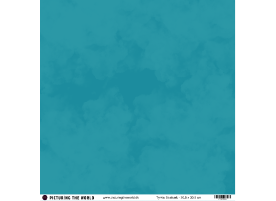 PTW Design - 12x12 Basisark - Tyrkis