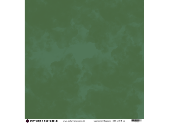 PTW Design - 12x12 Basisark - Mørkegrøn