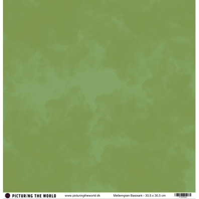 PTW Design - 12x12 Basisark - Mellemgrøn
