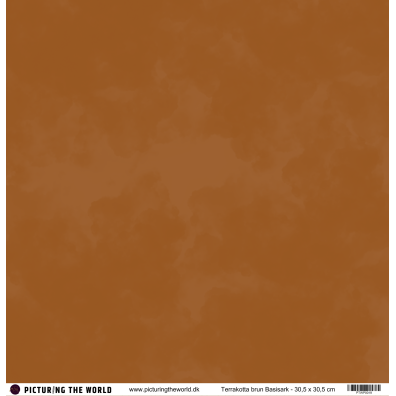 PTW Design - 12x12 Basisark - Terrakotta Brun