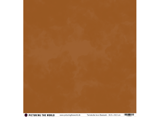 PTW Design - 12x12 Basisark - Terrakotta Brun