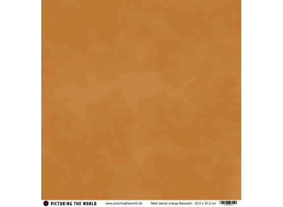 PTW Design - 12x12 Basisark - Mørk Støvet Orange