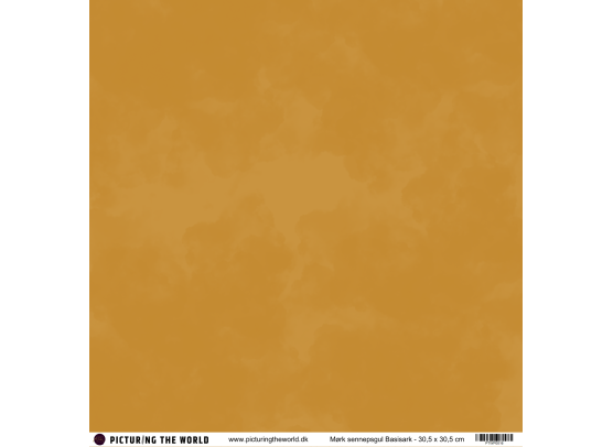 PTW Design - 12x12 Basisark - Mørk Sennepsgul
