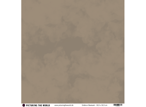 PTW Design - 12x12 Basisark - Gråbrun