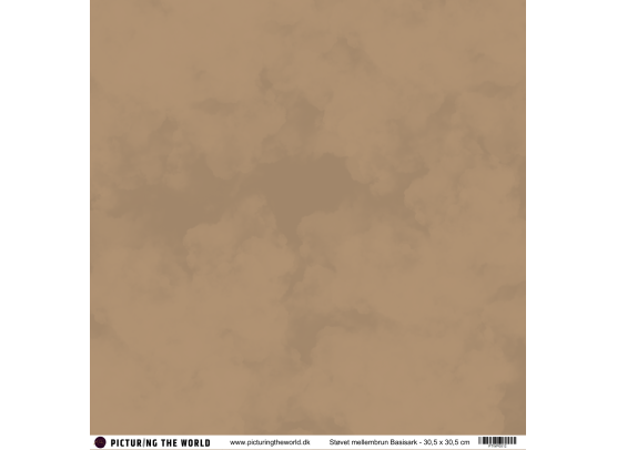 PTW Design - 12x12 Basisark - Støvet Mellembrun