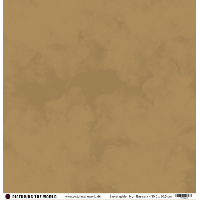 PTW Design - 12x12 Basisark - Støvet Gylden Brun