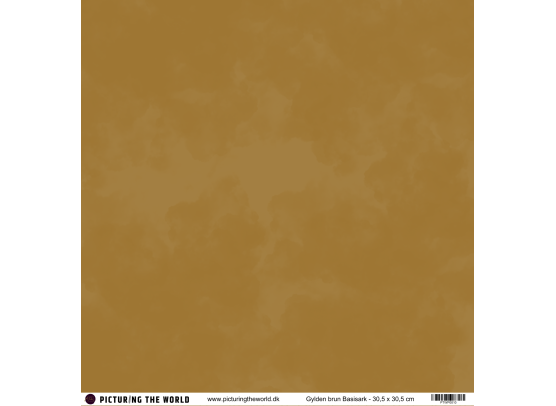 PTW Design - 12x12 Basisark - Gylden Brun