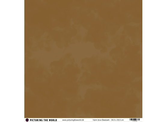 PTW Design - 12x12 Basisark - Varm Brun