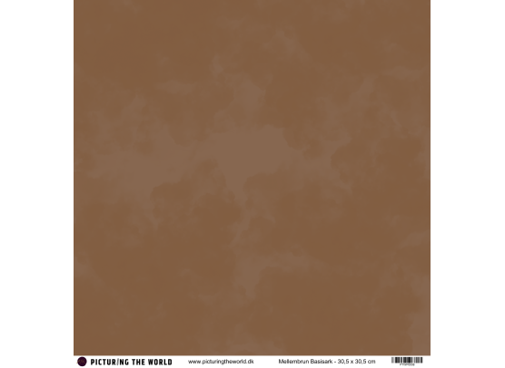 PTW Design - 12x12 Basisark - Mellembrun