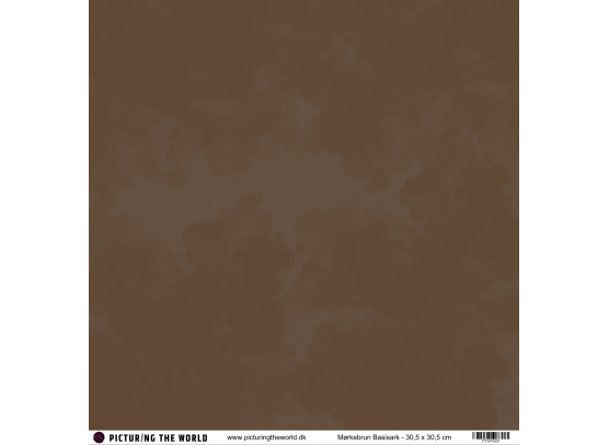 PTW Design - 12x12 Basisark - Mørkebrun