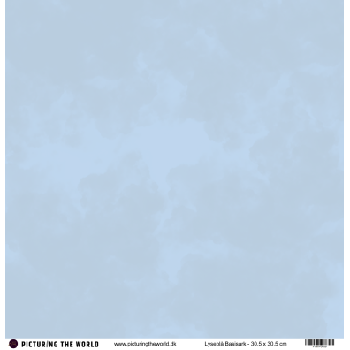 PTW Design - 12x12 Basisark - Lyseblå