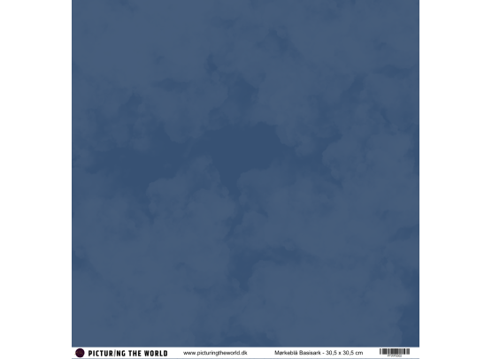PTW Design - 12x12 Basisark - Mørkeblå