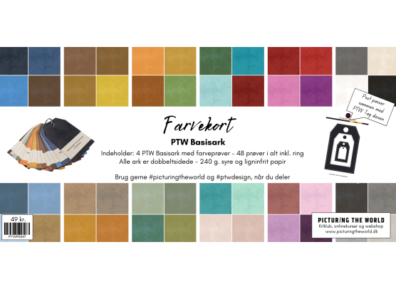 PTW Design - Basisark - Farvekort